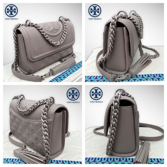 AUTH. Tory Burch Fleming Matte Small Shoulder Bag $498 - Picture 7 of 17